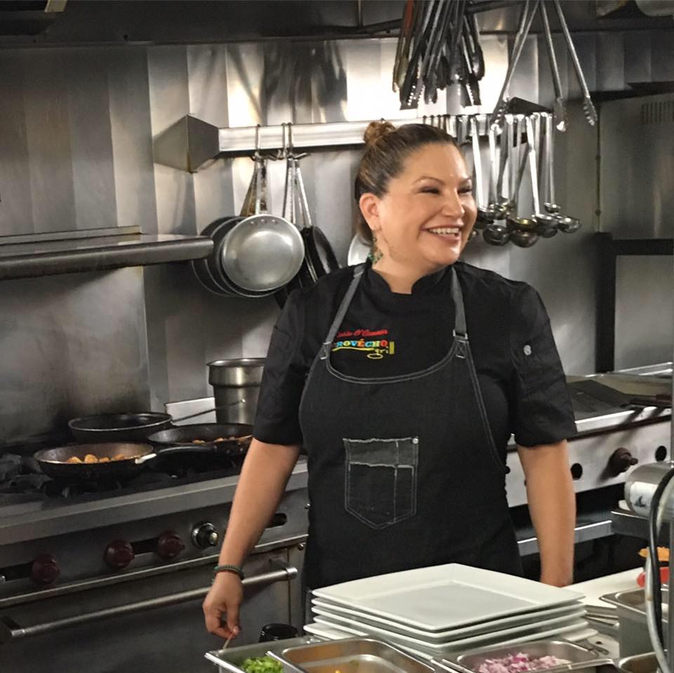 chef rosie, provecho grill, award winning latina chef, latina chef, calimex cuisine