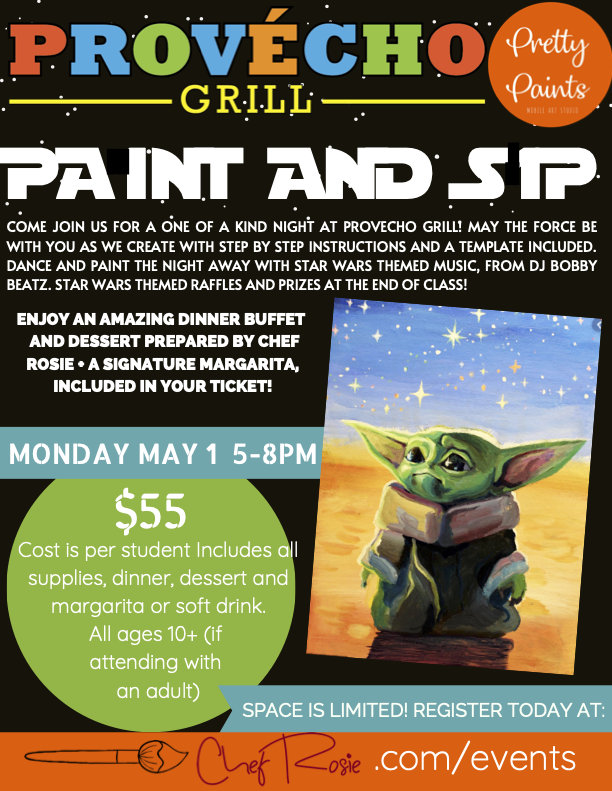 Paint & Sip May 1st